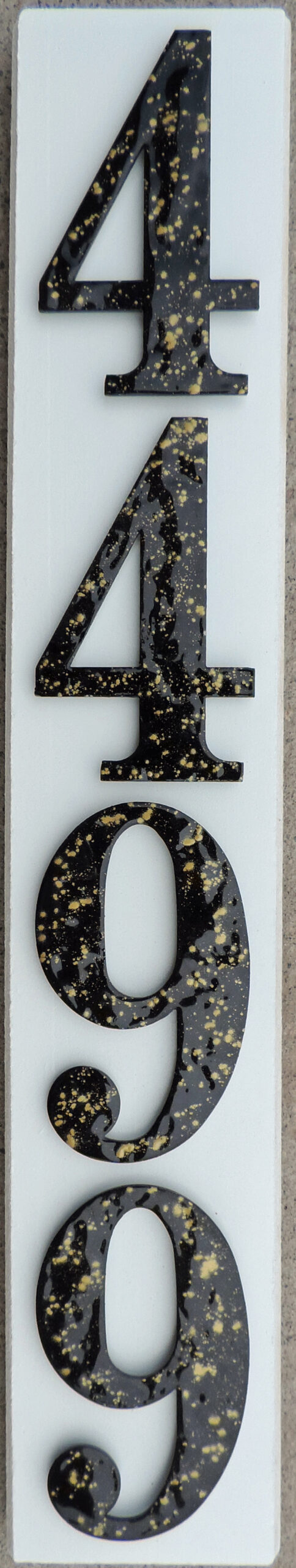 S4 Vertical Address Plaque
