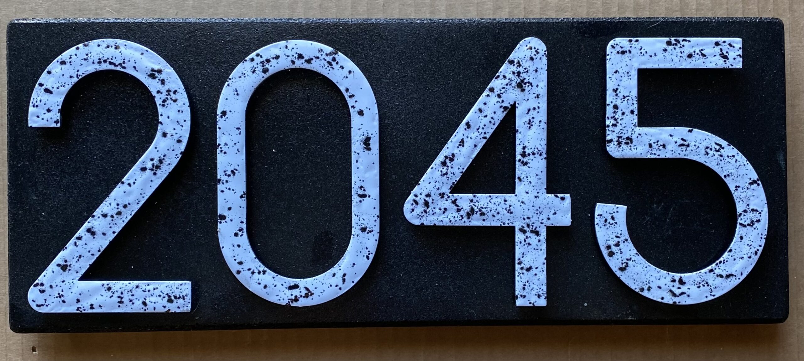Blacked Out Address Plaque S-7