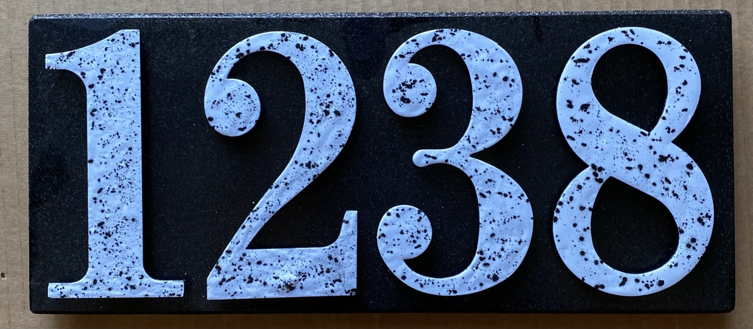 Black Out Address Plaque S-4